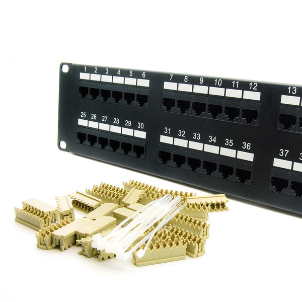 Cat6 110 Type Patch Panel 48 Port Rackmount