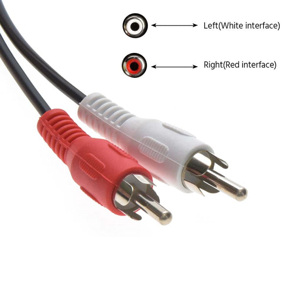 3.5 MM Audio Jack to 2 RCA Audio Cable
