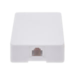 RJ12 Modular 6P6C 1 Port Surface Mount Box White