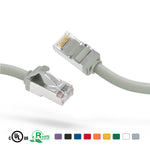 2Ft Cat8 S/FTP Patch Cable Booted 28AWG Gray