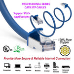 Cat8 28AWG S/FTP Ethernet Network Patch Cable Booted