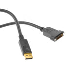 DisplayPort 1.2 Panel Mount Extension Cable 4K@60Hz