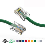 15Ft Cat5e Unshielded Ethernet Network Cable Non Booted Green