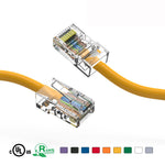 14Ft Cat5e Unshielded Ethernet Network Cable Non Booted Yellow