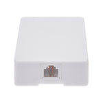 RJ11 Modular 6P4C 1 Port Surface Mount Box White